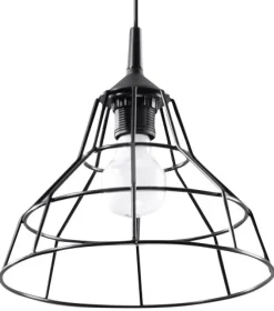SOLLUX LIGHTING Lampy Do Salonu, Oświetlenie Salonu|Lampy Do Sypialni, Oświetlenie Do Sypialni<Lampa Wisząca ANATA Czarna - Sollux Czarny