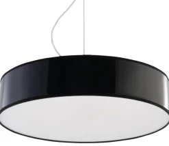SOLLUX LIGHTING Żyrandole|Lampy Do Sypialni, Oświetlenie Do Sypialni<Lampa Wisząca ARENA 45 Czarna - Sollux Czarny