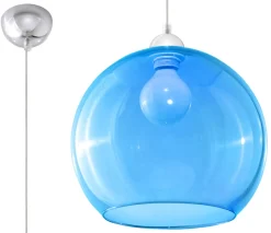 SOLLUX LIGHTING Żyrandole|Lampy Do Pokoju Dziecięcego, Oświetlenie Dla Dzieci<Lampa Wisząca BALL Błękitna - Sollux Niebieski