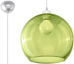 SOLLUX LIGHTING Lampy Do Pokoju Dziecięcego, Oświetlenie Dla Dzieci|Żyrandole<Lampa Wisząca BALL Zielona - Sollux Zielony