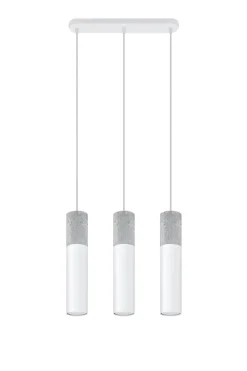 SOLLUX LIGHTING Żyrandole|Lampy Do Kuchni, Oświetlenie Kuchenne<Lampa wisząca BORGIO 3 biały - Sollux Biały, beton