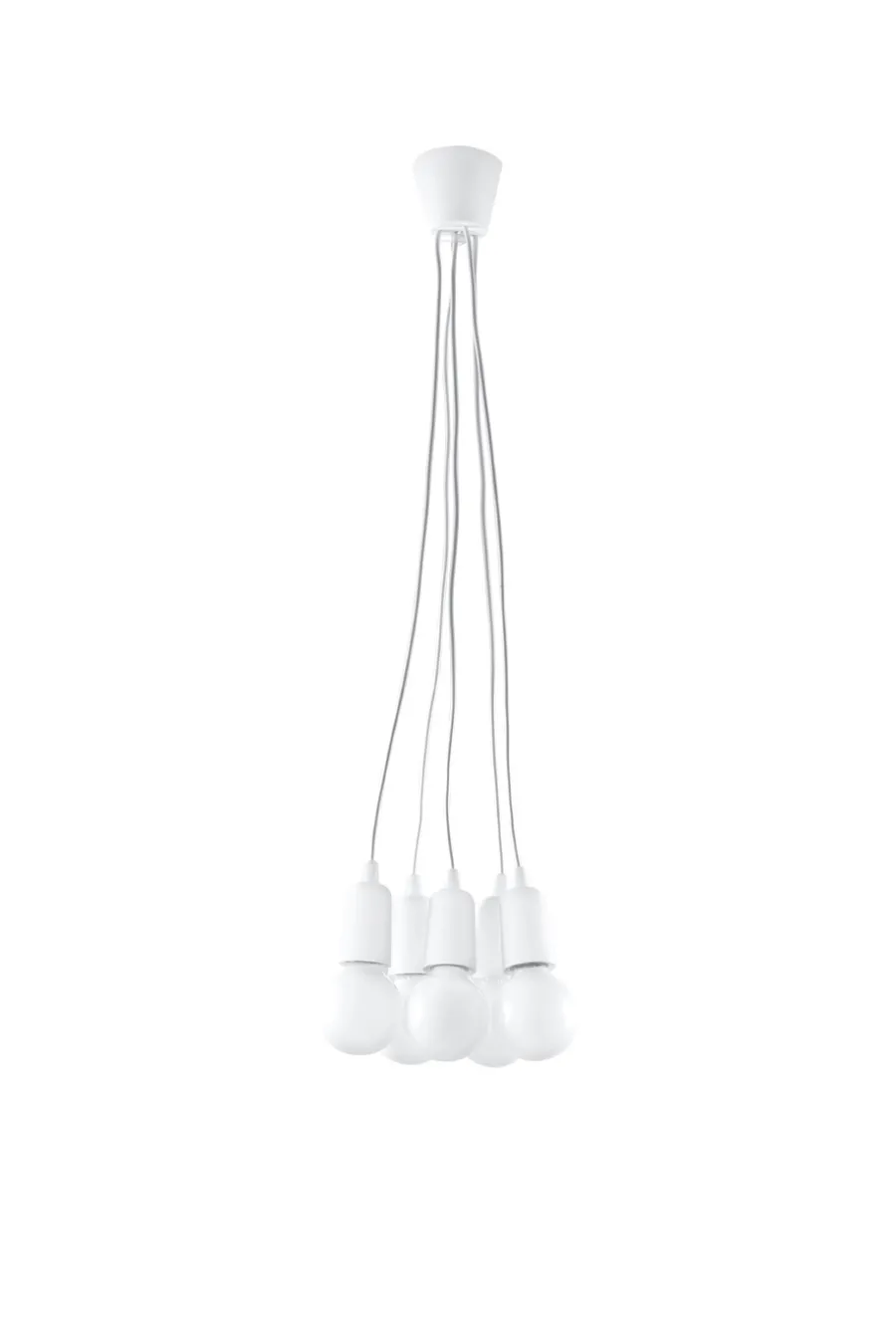 SOLLUX LIGHTING Żyrandole|Lampy Do Salonu, Oświetlenie Salonu<Lampa wisząca DIEGO 5 biała - Sollux biały