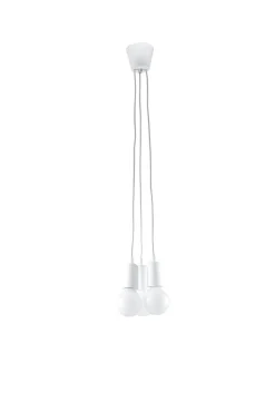 SOLLUX LIGHTING Żyrandole|Lampy Do Sypialni, Oświetlenie Do Sypialni<Lampa wisząca DIEGO 3 biała - Sollux biały