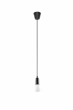 SOLLUX LIGHTING Lampy Do Salonu, Oświetlenie Salonu|Lampy Do Sypialni, Oświetlenie Do Sypialni<Lampa wisząca DIEGO 1 czarna - Sollux