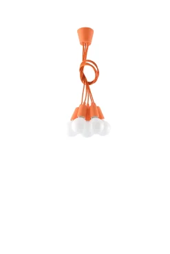 SOLLUX LIGHTING Żyrandole|Lampy Młodzieżowe<Lampa wisząca DIEGO 5 - Sollux Pomarańczowy