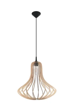 SOLLUX LIGHTING Żyrandole|Lampy Do Sypialni, Oświetlenie Do Sypialni<Lampa wisząca ELZA - Sollux Naturalne drewno, czarny