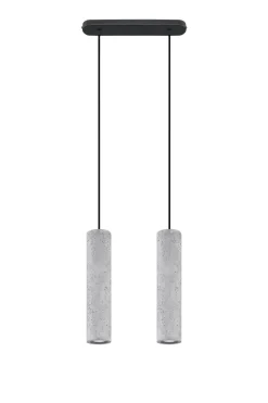 SOLLUX LIGHTING Żyrandole|Lampy Do Sypialni, Oświetlenie Do Sypialni<Lampa wisząca LUVO 2 - Sollux Czarny, beton