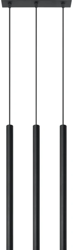 SOLLUX LIGHTING Żyrandole|Lampy Do Kuchni, Oświetlenie Kuchenne<Lampa Wisząca PASTELO 3 Czarna - Sollux Czarny