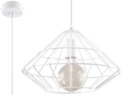 SOLLUX LIGHTING Lampy Do Salonu, Oświetlenie Salonu|Lampy Do Jadalni<Lampa Wisząca UMBERTO Biała - Sollux Biały