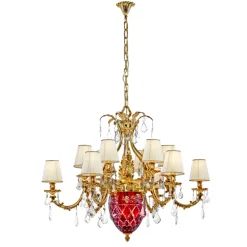 Possoni Żyrandole|Lampy Wiszące Klasyczne<Lara 4400/12+3-Sh/P - - lampa wisząca