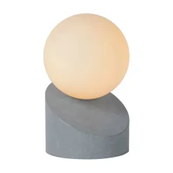 Lucide Lampki Na Biurko, Oświetlenie Biurkowe|Lampy Do Sypialni, Oświetlenie Do Sypialni<Len Ø10 szary - - lampa biurkowa