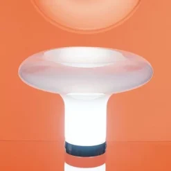 Artemide Lampki Na Biurko, Oświetlenie Biurkowe|Biurkowe Ekskluzywne<Lesbo Ø52 biały - - lampa biurkowa białyNapięcie: 230V
