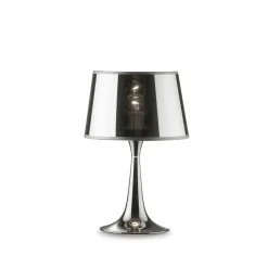 Ideal Lux Lampki Na Biurko, Oświetlenie Biurkowe|Lampy Do Salonu, Oświetlenie Salonu<London TL1 Small Cromo - - lampa biurkowa