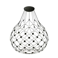 Luceplan Żyrandole|Wiszące Ekskluzywne<Mesh Ø80 czarny - - lampa wisząca czarnyNapięcie: 230V