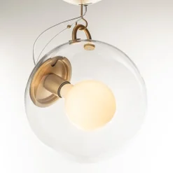 Artemide Plafony Sufitowe I Ścienne|Plafony Ekskluzywne<Miconos Ø30 mosiądz - - lampa sufitowa mosiądzNapięcie: 230V