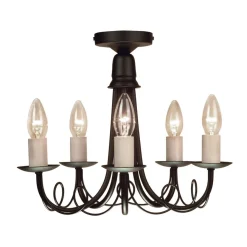 Elstead Lighting Plafony Sufitowe I Ścienne|Plafony Klasyczne<Minster Black - - lampa sufitowa klasyczna