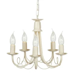 Elstead Lighting Żyrandole|Lampy Do Sypialni, Oświetlenie Do Sypialni<Minster Ivory Gold - - lampa wisząca 5-ramienna