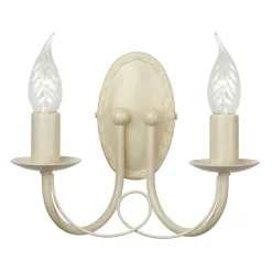 Elstead Lighting Kinkiety I Lampy Na Ścianę|Lampy Do Salonu, Oświetlenie Salonu<Minster Ivory Gold - - kinkiet podwójny