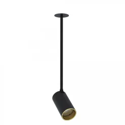 Nowodvorski Oprawy Wpuszczane|Lampy Wiszące Nad Ladę Kuchenną<Mono Surface Long M Black-Gold I - - lampa sufitowa nowoczesna