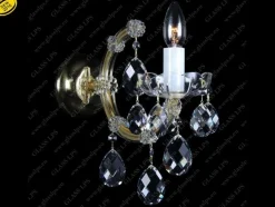 Glass LPS Kinkiety Stylowe|Kinkiety Kryształowe<N24 001/01/1; F cut - - kinkiet kryształowy