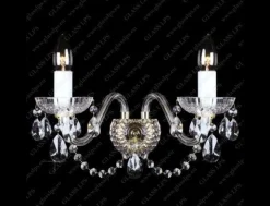 Glass LPS Kinkiety Stylowe|Kinkiety Kryształowe<N21 006/02/1-A - - kinkiet kryształowy