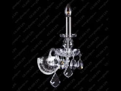 Glass LPS Kinkiety Stylowe|Kinkiety Kryształowe<N21 892/01/1-A, 2; SILVER - - kinkiet kryształowy