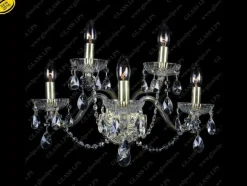 Glass LPS Kinkiety Stylowe|Kinkiety Kryształowe<N21 006/05/1-A; GOLD - - kinkiet kryształowy