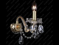 Glass LPS Kinkiety Stylowe|Kinkiety Kryształowe<N21 120/01/1-A; GOLD - - kinkiet kryształowy