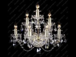 Glass LPS Kinkiety Stylowe|Kinkiety Kryształowe<N21 009/07/1-A, GOLD, lip. - - kinkiet klasyczny kryształowy