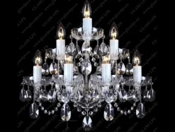 Glass LPS Kinkiety Stylowe|Kinkiety Kryształowe<N21 801/07/1-A, Ni - - kinkiet kryształowy