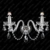 Glass LPS Kinkiety Stylowe|Kinkiety Kryształowe<N21 009/02/1-A; SILVER, lip. - - kinkiet kryształowy