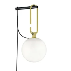 Artemide Kinkiety I Lampy Na Ścianę|Ekskluzywne I Luksusowe Kinkiety<Nh W Ø15 mosiądz - - lampa ścienna mosiądzNapięcie: 230V