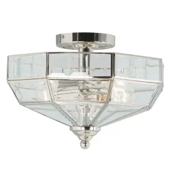 Elstead Lighting Plafony Sufitowe I Ścienne|Lampy Do Salonu, Oświetlenie Salonu<Old Park Polished Nickel - - lampa sufitowa klasyczna