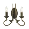 Elstead Lighting Kinkiety I Lampy Na Ścianę|Lampy Do Salonu, Oświetlenie Salonu<Olivia Black And Gold - - kinkiet podwójny