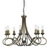 Elstead Lighting Żyrandole|Lampy Wiszące Klasyczne<Olivia Black And Gold - - lampa wisząca 8-ramienna