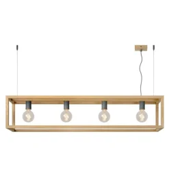 Lucide Żyrandole|Lampy Do Salonu, Oświetlenie Salonu<Oris L120 drewno - - lampa wisząca drewnoNapięcie: 230V