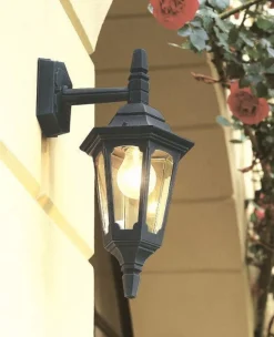 Elstead Lighting Kinkiety Zewnętrzne: Ogrodowe I Elewacyjne|Lampy Ogrodowe, Oświetlenie Do Ogrodu<Parish Black H39 - - kinkiet ogrodowy