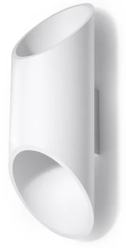 SOLLUX LIGHTING Kinkiety I Lampy Na Ścianę<Penne 30 Biały - - lampa ścienna