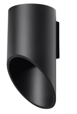 SOLLUX LIGHTING Kinkiety I Lampy Na Ścianę<Penne 20 Czarny - - lampa ścienna