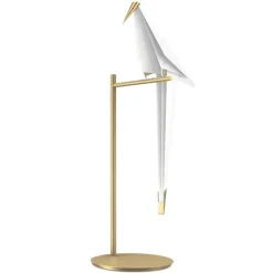 Moooi Lampki Na Biurko, Oświetlenie Biurkowe|Biurkowe Ekskluzywne<Perch H61,5 biały - - lampa biurkowa białyNapięcie: 230V