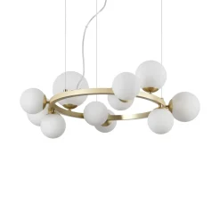 Ideal Lux Żyrandole|Nowoczesne Lampy Wiszące<Perlage Sp11 Brass - - lampa wisząca