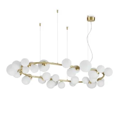 Ideal Lux Żyrandole|Nowoczesne Lampy Wiszące<Perlage Sp30 Brass - - lampa wisząca
