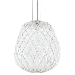 Fontana Arte Żyrandole|Wiszące Ekskluzywne<Pinecone Ø50 przejrzyste chrom - - lampa wisząca przejrzyste chromNapięcie: 230V