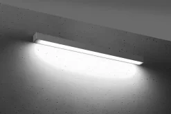 THORO Kinkiety I Lampy Na Ścianę|Lampy I Kinkiety Nad Lustro, Oświetlenie Lustra<Pinne 95 Szary 4000K - - lampa ścienna