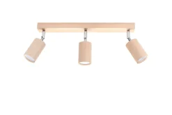 SOLLUX LIGHTING Plafony Sufitowe I Ścienne|Lampy Do Salonu, Oświetlenie Salonu<Plafon BERG 3 - Sollux Naturalne drewno