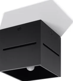 SOLLUX LIGHTING Plafony Sufitowe I Ścienne|Lampy Tuby<Plafon LOBO - Sollux Czarny
