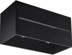 SOLLUX LIGHTING Plafony Sufitowe I Ścienne|Lampy Tuby<Plafon LOBO MAXI - Sollux Czarny