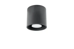 SOLLUX LIGHTING Plafony Sufitowe I Ścienne|Lampy Tuby<Plafon ORBIS 1 - Sollux Antracyt