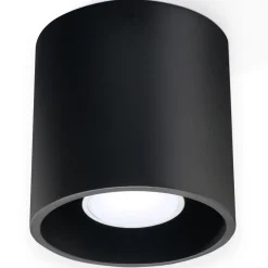 SOLLUX LIGHTING Plafony Sufitowe I Ścienne|Lampy Tuby<Plafon ORBIS 1 - Sollux Czarny