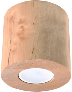 SOLLUX LIGHTING Plafony Sufitowe I Ścienne|Lampy Tuby<Plafon ORBIS - Sollux Naturalne drewno